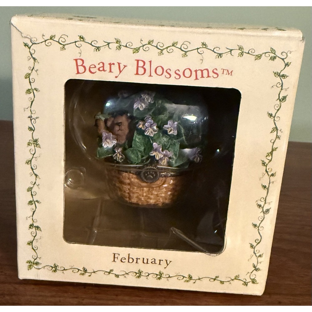 Boyds bears and friends Beary blossom February New Vintage 2004